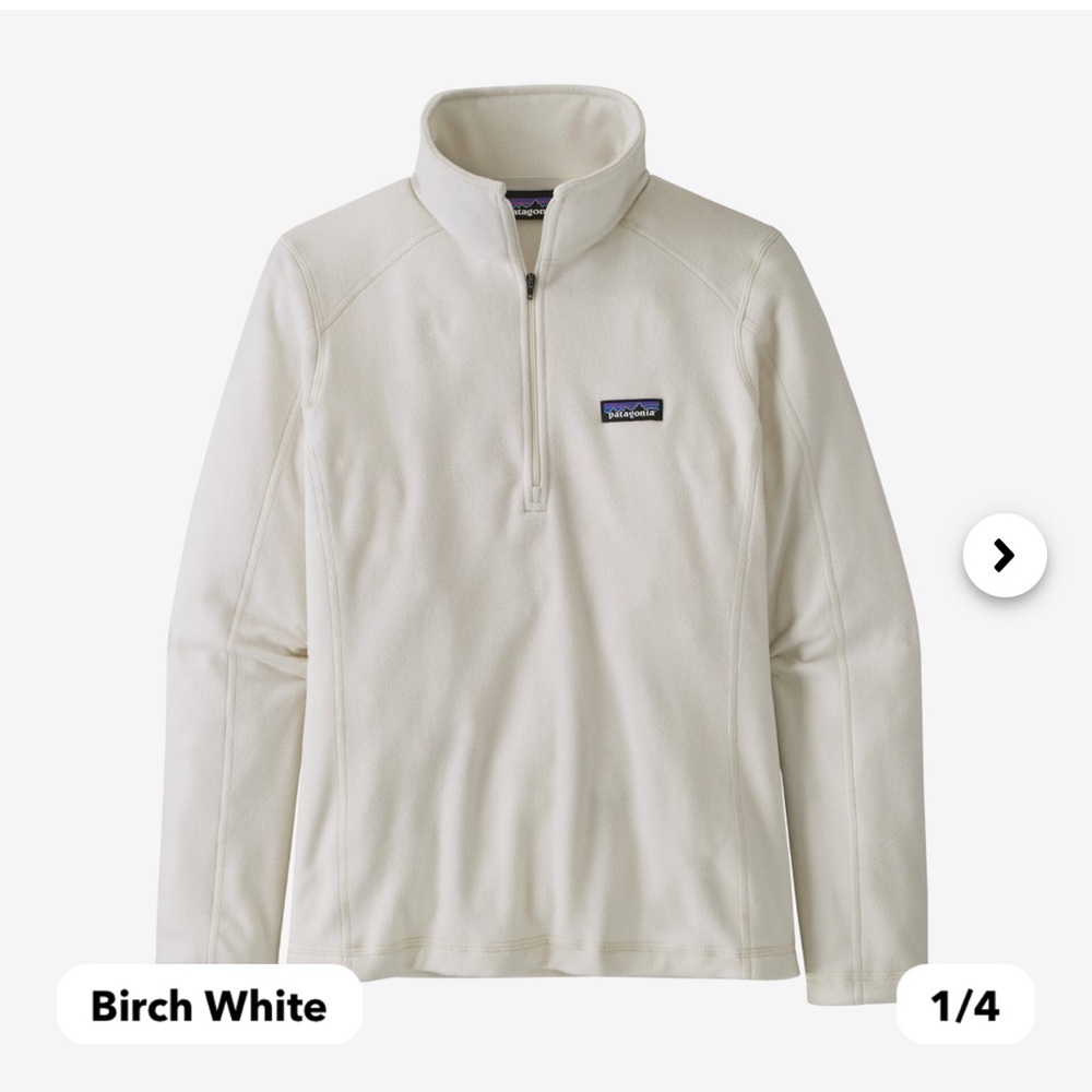 W’s Micro D 1/4 zip Patagonia quarter zip fleece